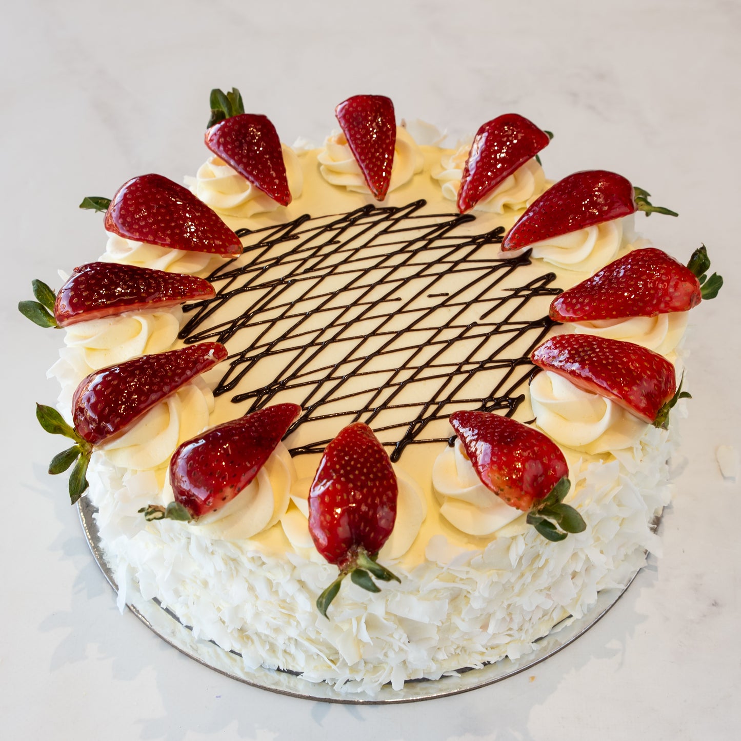 Vanilla Strawberry Torte